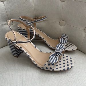CL by Chinese Laundry Blue and Ivory Sandal